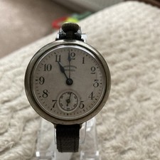 Rare Radiolite WW1 Officers Trench Watch Ingersoll Large Case