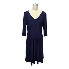 Hobbs London Navy Blue Pintuck