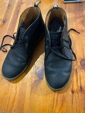 Doc Martens Men's Black Leather Cabrillo Crazy Horse Chukka Boots Size 9