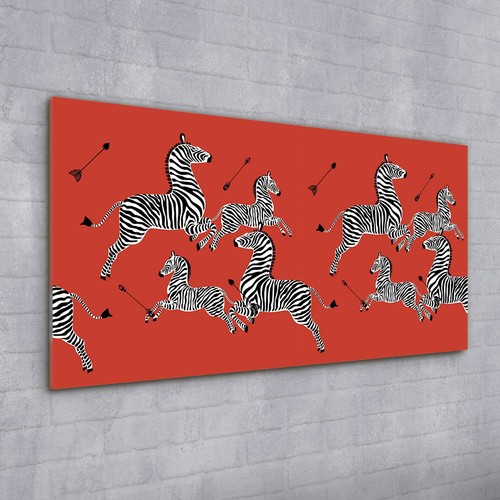 Print glass red flying - on,