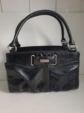 MICHE DESIGNER WOMENS BLACK FAUX LEATHER TOTE HOBO SHOULDER HANDBAG