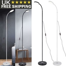 LED Floor Standing Lamp Dimmable Height Adjustable Reading Sewing Work Light UK