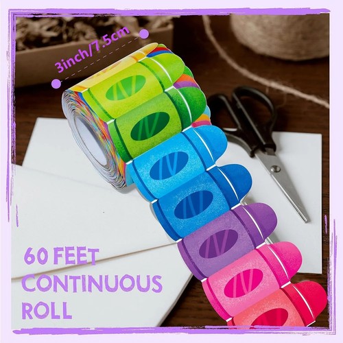 5cmx18m wavy border sticker - border,