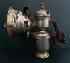 Antique Acetylene Carbide Lamp "CICCA" Bike Headlight Motorcycle Carriage (Complete)