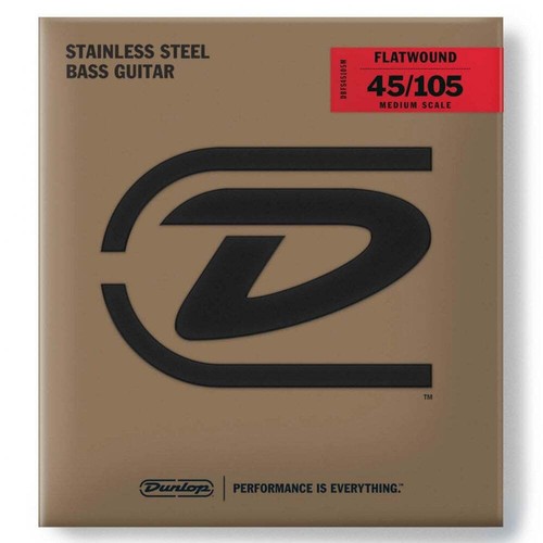 Jim dunlop flatwound stainless - jim,