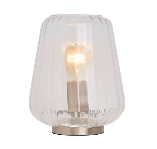 Clear ribbed glass - ribbed, table