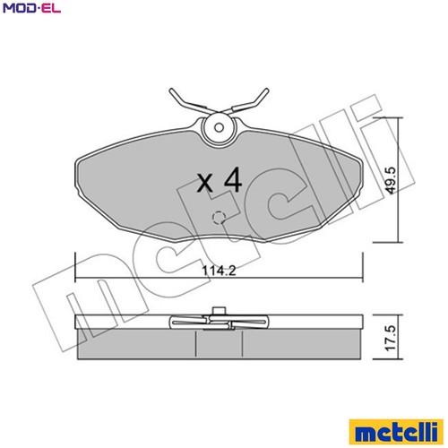 Brake pad set disc - brake,