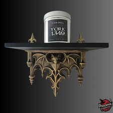 Gothic Bat Wall Shelf in Deep