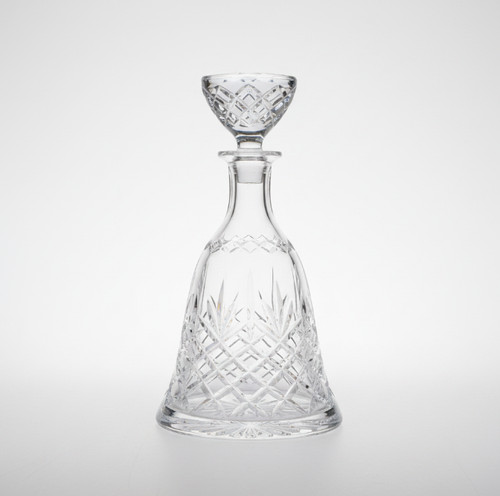Vintage cut glass decanter - cut,