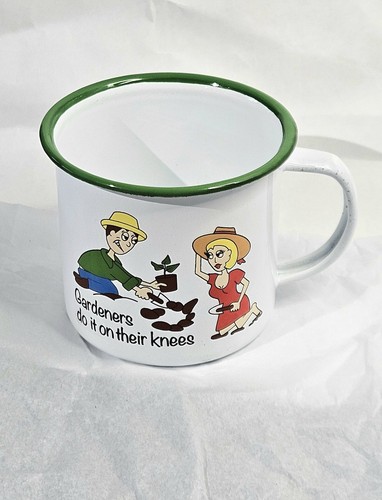 Comical tin enamel mug - comical,