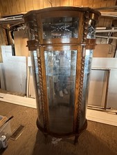 Antique Glass Fronted Wood