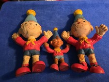 3 VINTAGE NODDY FOAM BENDY TOY