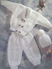 Baby Knitting Pattern for Jacket, Trousers & Hat DK   (59) Digital PDF