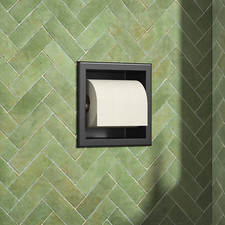 Matte Black Recessed Toilet