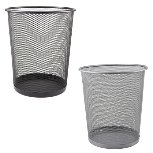 Metal waste paper rubbish - paper, bin