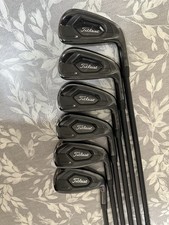Titleist AP1 718 Blackout Irons (Regular Flex Black Steel Shafts)