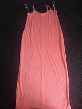 WOMENS DOROTHY PERKINS CORAL PETITE MAXI DRESS  SIZE 12