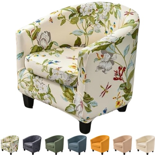 Club chair slip cover - club,
