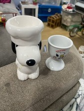Two Vintage Snoopy Egg Cups