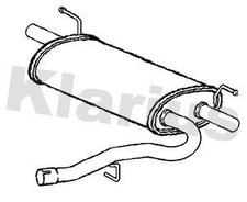 Rear Muffler Exhaust Silencer Back Box Fits Ford Kuga