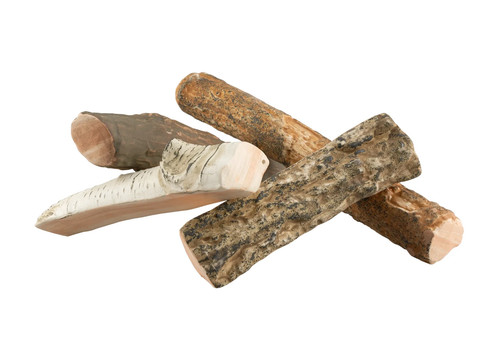 Ceramic logs pieces mix - ceramic,