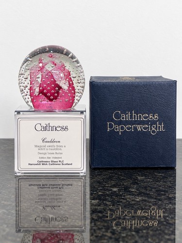 Caithness cauldron paperweight - caithness,