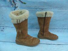 Genuine UGG Plumdale Chestnut suede boots UK 5.5 Tassels EUR 38
