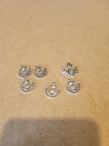 Silver scottish thistle - silver,