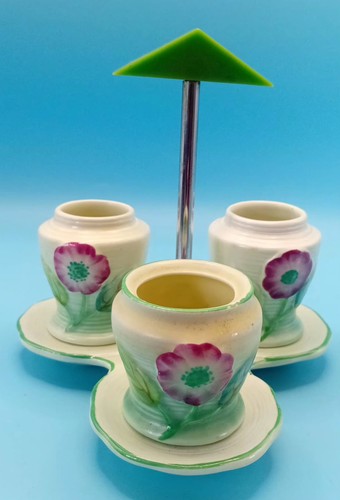 1930s pretty floral condiment - floral,