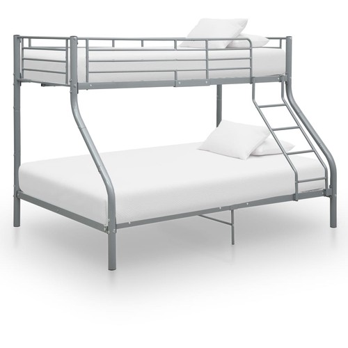 Grey metal bunk bed - grey,