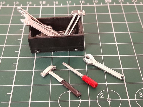 Diorama garage tools - diorama, set