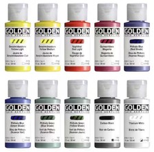 Golden 10 Fluid Acrylic Mixing