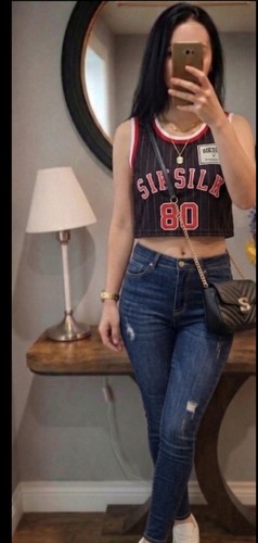 Bnwt siksilk baseball crop - siksilk,