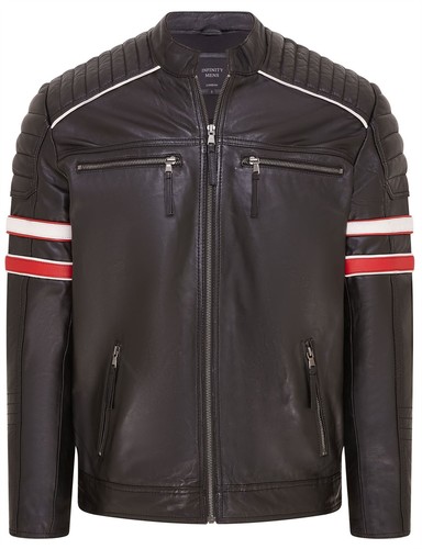 Mens black quilted - black,
