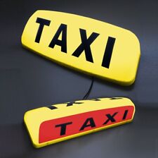 19" LED MAGNETIC TAXI ROOF SIGN LIGHT AMBER YELLOW TAXI METER TOP SIGN CAB LIGHT