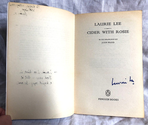 Laurie lee signed - lee,