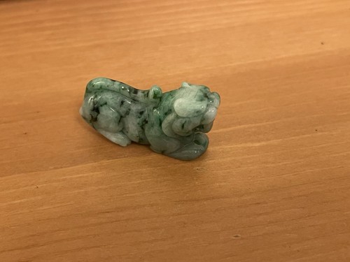 Vintage small jade lion - vintage,
