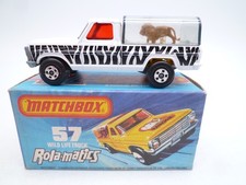 VINTAGE MATCHBOX SUPERFAST No.57e FORD WILDLIFE TRUCK IN ORIGINAL BOX 1980
