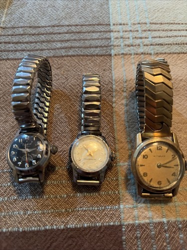 Three antique ladies watches - three,