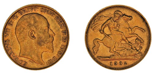 Gold sovereign 1 2 - sovereign, 1/2