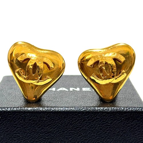 Chanel 93p heart earrings - heart,