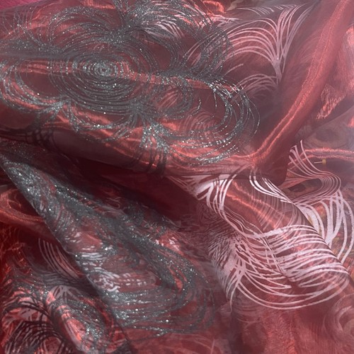 10m circles organza fabric - 10m,
