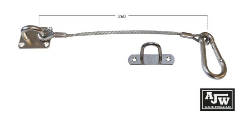 Door retainer wire type 1 - door, (1
