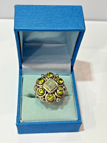 Silver 925 peridot ring - peridot,