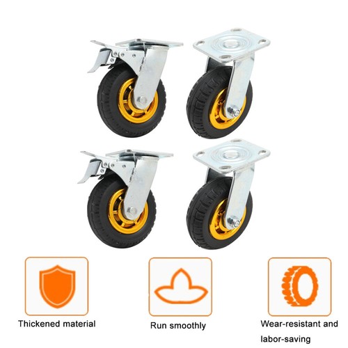 Trolley caster 150mm rubber - caster,