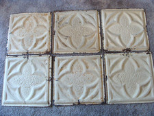 Lot of 6 Antique Tin Ceiling