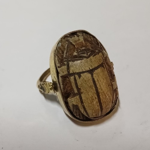 Egyptian scarab ring - egyptian, ring,