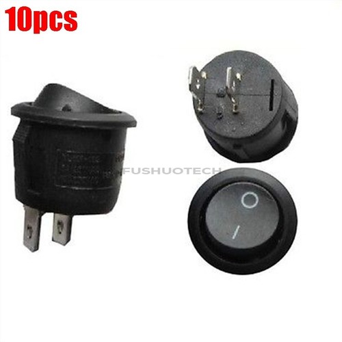 10pcs rocker switch pin - switch, 2-pin