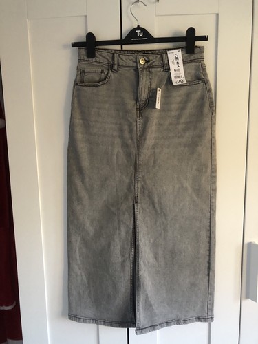 George denim grey - maxi, skirt