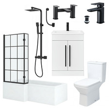 Bathroom suite shape tub - suite,